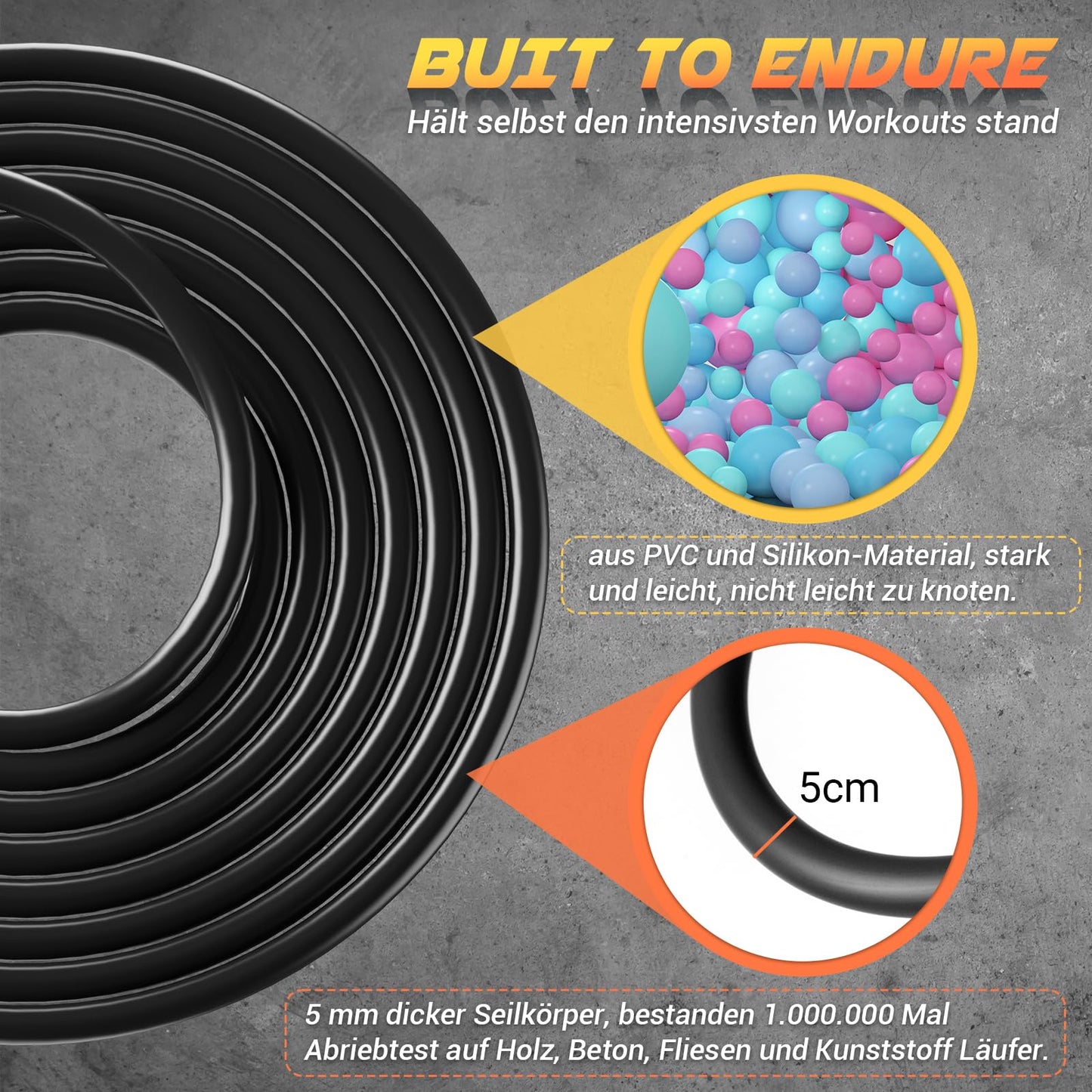 Paleclouds Springseil Verstellbares für Speed Skipping, PVC Springseil Erwachsene Fitness für Damen und Herren, 3M Leichtes Mit Trainingsposter und ABS Rutschfester Griff