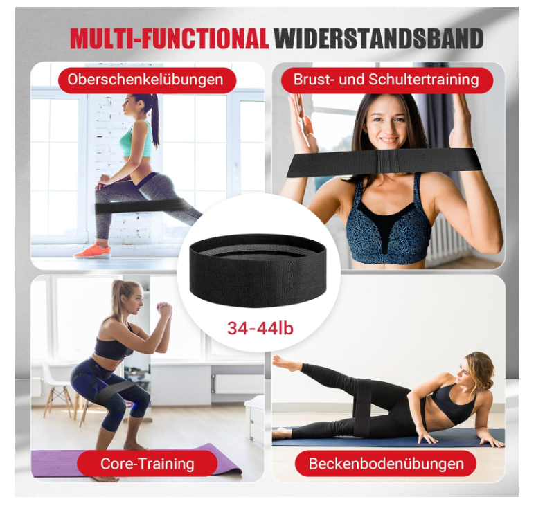 Oberschenkeltrainer, 15-70 lbs Beckenbodentrainer für Frau, Multifunktionaler Gesäßtrainer, Po Trainer mit Resistance Bands, Beinpresse für Zuhause, Beckenboden Trainingsgerät zum Formen (Black)
