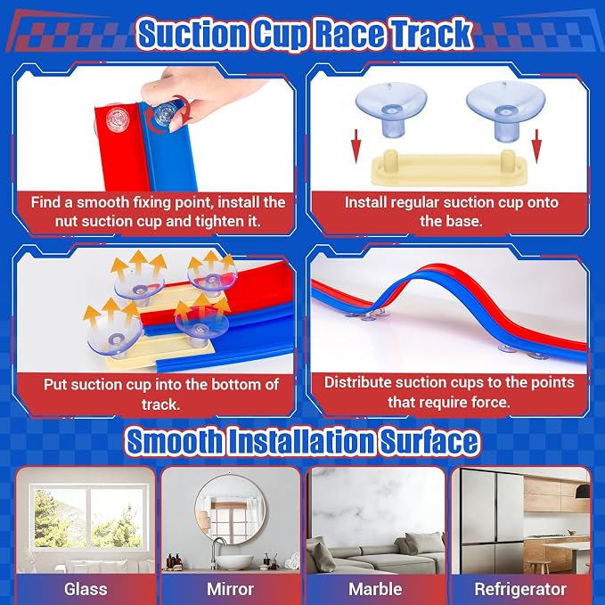 CHETING Flexible Race Track for Kids