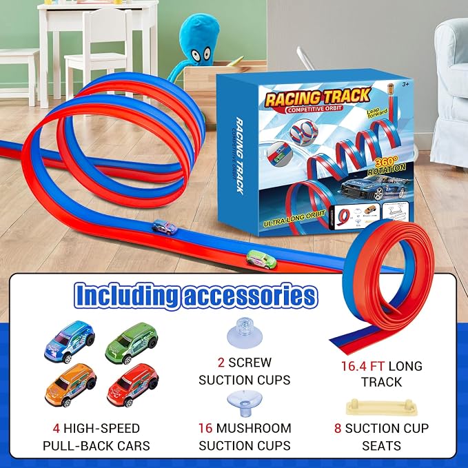 CHETING Flexible Race Track for Kids