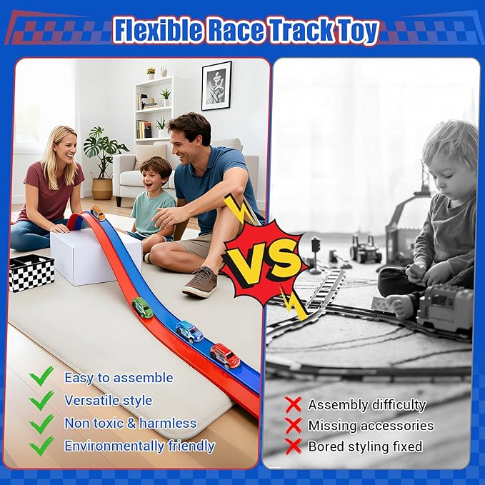 CHETING Flexible Race Track for Kids