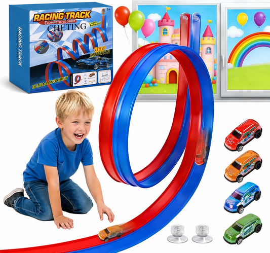 CHETING Flexible Race Track for Kids.Toy vehicle tracks