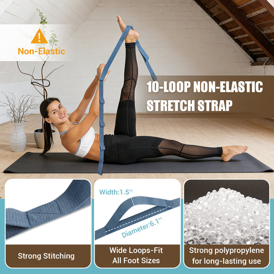 Paleclouds-Slant Board for Calf Stretching, Adjustable Wooden Calf Stretch Board with Stretch Strap & Training Poster, 300 Lbs Weight Capacity Velour Board for Calf Ankle Achilles Physical Therapy Leg Exercisers
